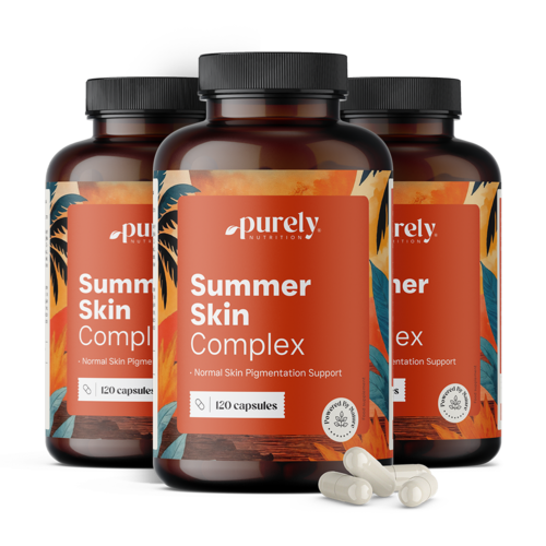 3x Summer Skin Complex – formula con 10 principi attivi, totale 360 capsule