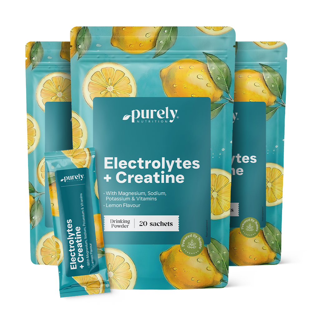 3x Elettroliti con creatina – limone, totale 60 bustine